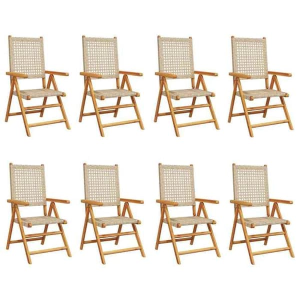 Maison Exclusive - 8 stk. beige polyrotin hængekøjer beige