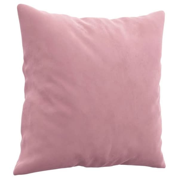 Maison Exclusive - Soffa 3 platser med dekorativa kuddar rosa 180 cm sammet Ros