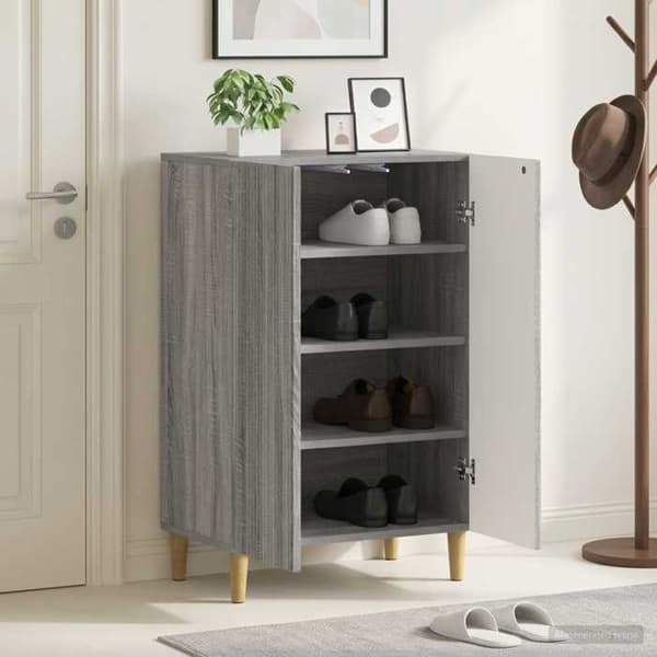 Maison Exclusive - Kengäteline ARNHEM 59,5 x 39,5 x 90 cm Sonoma harmaa