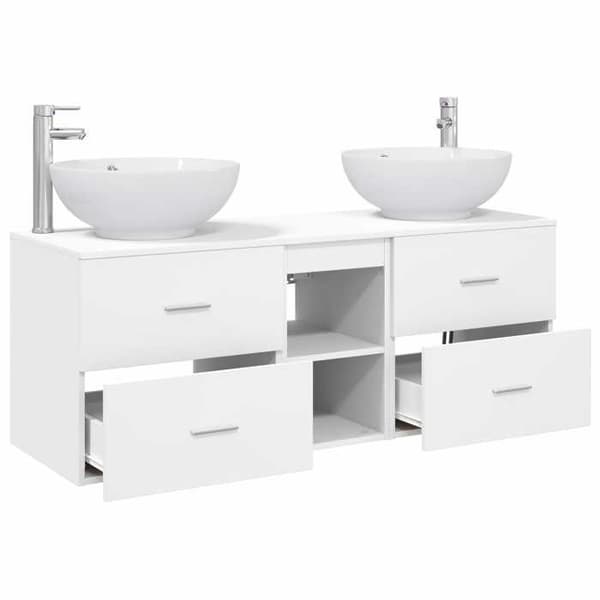 Maison Exclusive - 3-delars badrumsinredning i vitt