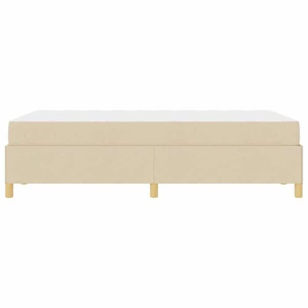 Maison Exclusive - Vuodekehys Kermansävy 120 x 190 cm kangas Grädde