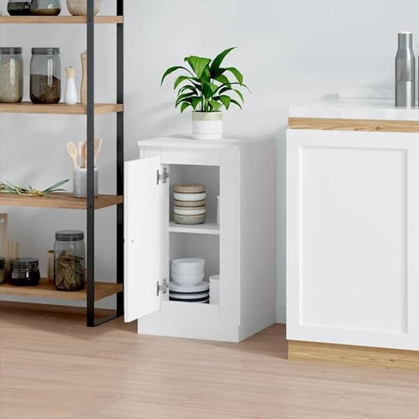 Maison Exclusive - Buffé vit 37,5x35,5x67,5 cm ingenjörsträ
