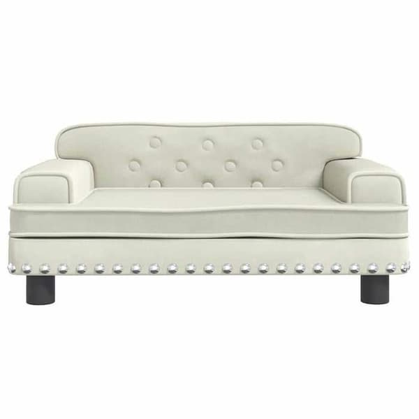 Maison Exclusive - Koiran sänky, kerma 70x45x30 cm sametti Grädde
