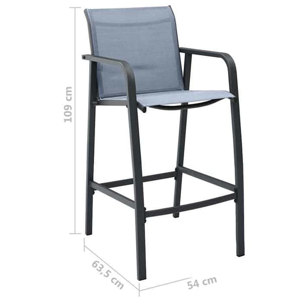 Maison Exclusive - Havebar sæt 5 dele Sort og grå