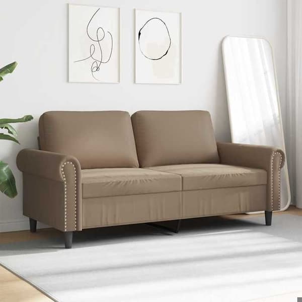Maison Exclusive - 2-personers sofa Cappuccino 140 cm Kunstlæder