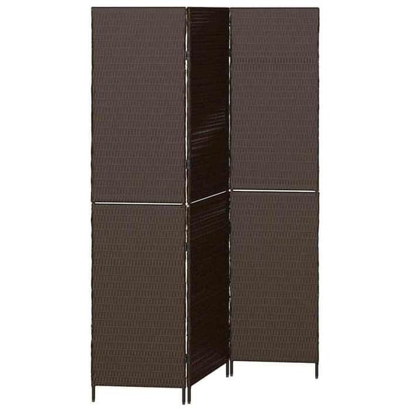 Maison Exclusive - Paravent Brun 146 x 180 cm. polyrotin brun