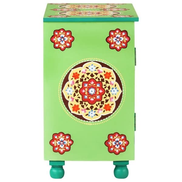 Maison Exclusive - Håndmalet multicolor buffet 70x35x60 cm mango træ Flerfärgad