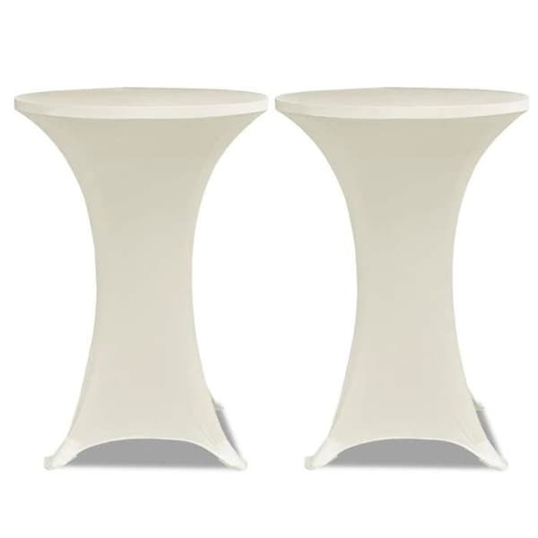 Maison Exclusive - Tabelhynde Ø 60 cm Creme strækbar 2 stk