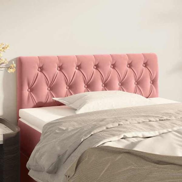 Maison Exclusive - Sänggavel Rosa 100x7x78/88 cm Sammet