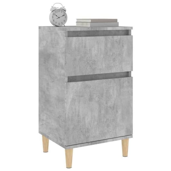 Maison Exclusive - Natborde 2 stk grå beton 40x35x70 cm