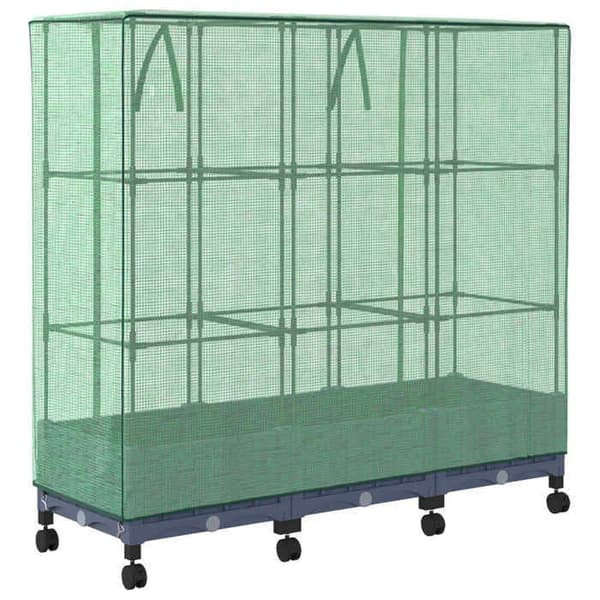 Jardinière - MAISON EXCLUSIVE - Pakke 3 - PP - Blå - Hjul