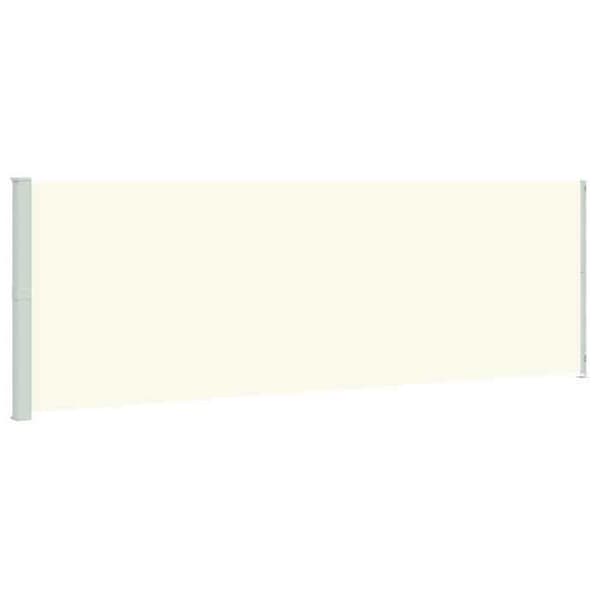 Maison Exclusive - Utdragbart sidotak för patio 200x614 cm Kräm