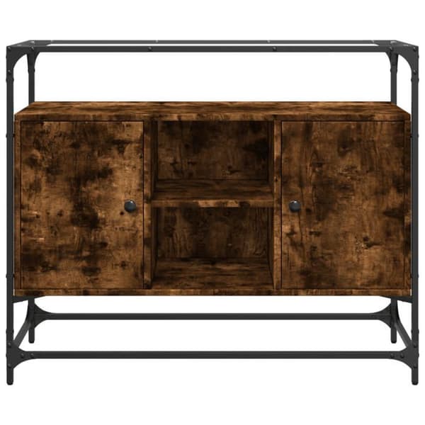 Maison Exclusive - Buffé med glasöverdrag, rökt ek, ingenjörsträ.