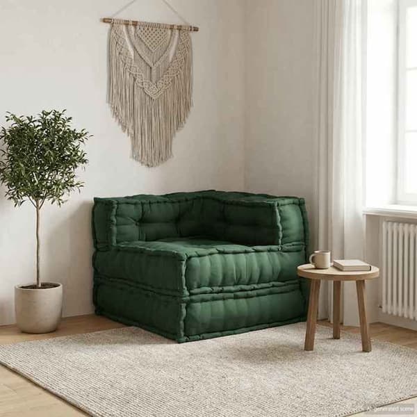 Maison Exclusive - Grön modulsoffa 70x70x54 tyg