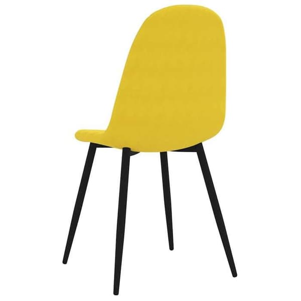 Maison Exclusive - Matstolar set om 4 Senapsgul Sammet