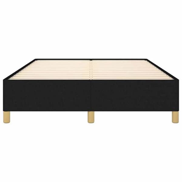 Maison Exclusive - Sengestel uden madras sort 140x190 cm stof
