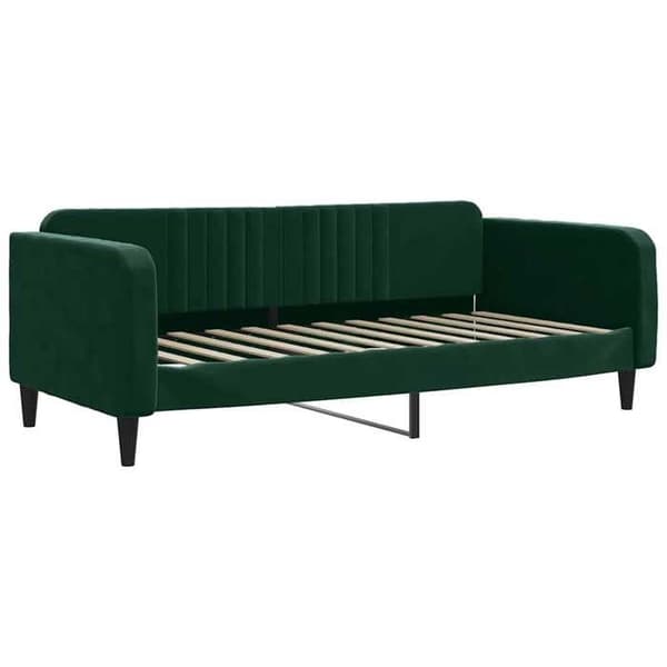 Maison Exclusive - Sängsoffa utan madrass mörkgrön 100x200 cm sammet Mörkgrön