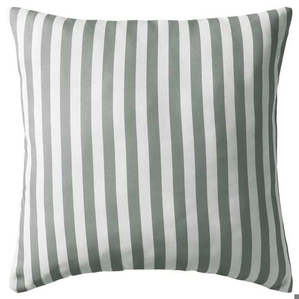 Maison Exclusive - Utomhus kuddar set om 4 Randig tryck 45 x 45 cm Grå