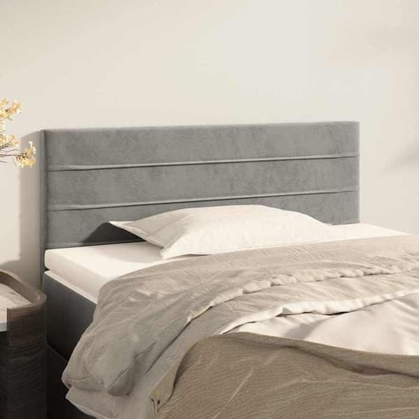 Maison Exclusive - Hovedgærde Lys Grå 100x5x78/88 cm Velour