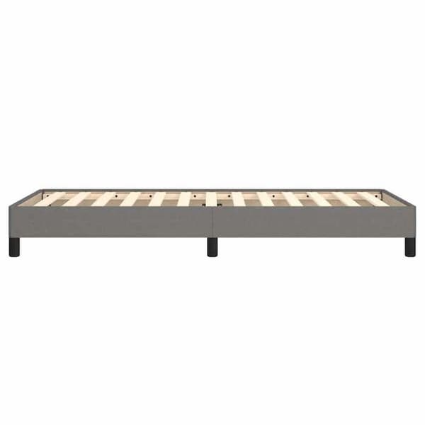 Sängynrunko - EXKLUSIIVINEN KOTI - 80x200 cm - Tummanharmaa - Polyesterikangas - Laatikkomatto Mörkgrå