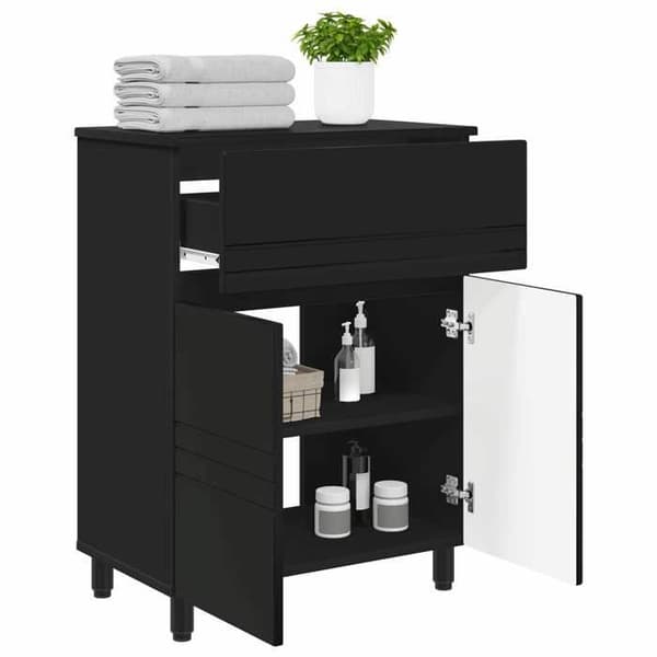 Maison Exclusive - Badeværelsesvaskeskab Sort 60 x 35 x 80 cm