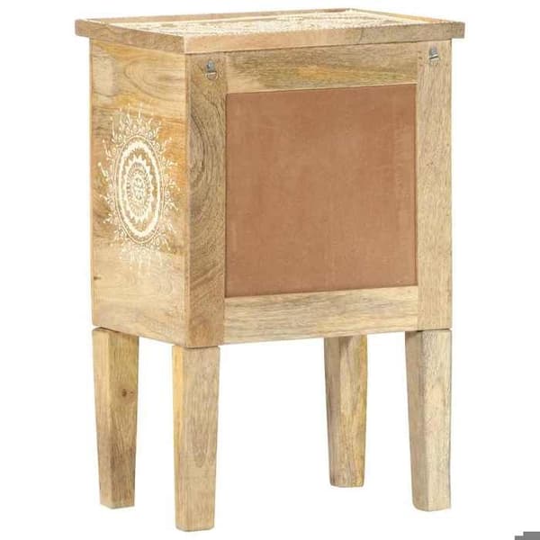 Maison Exclusive - Handmålad sängbord 40x30x60 cm Mangoträ Brun