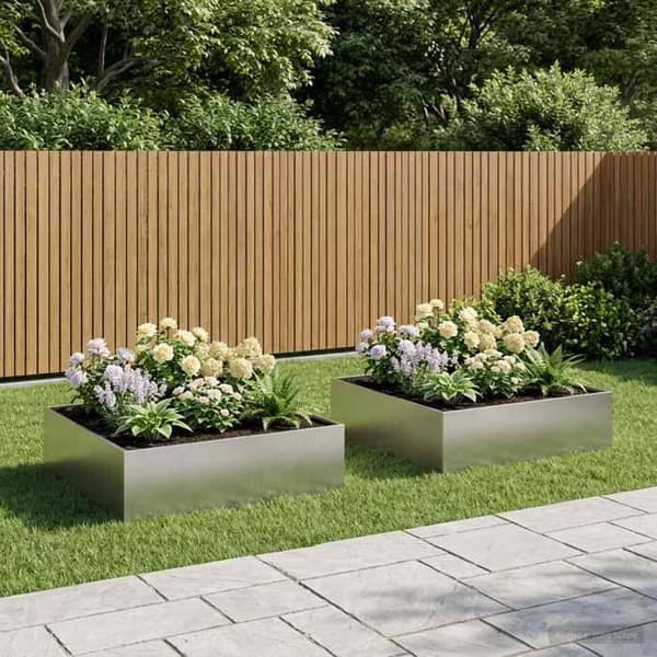 Maison Exclusive - Havekrukke 2 stk Sølv 100 x 100 x 30 cm