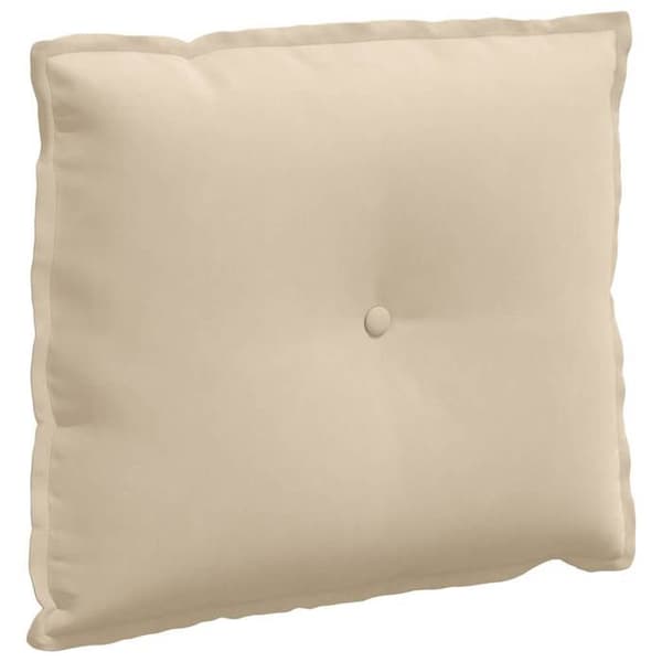 Maison Exclusive - Rygpude Creme 60 x 50 cm Mikrofiberstof