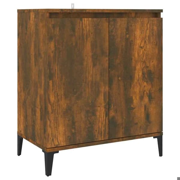 Maison Exclusive - Buffet Røget Eg 60x35x70 cm Ingeniørtræ