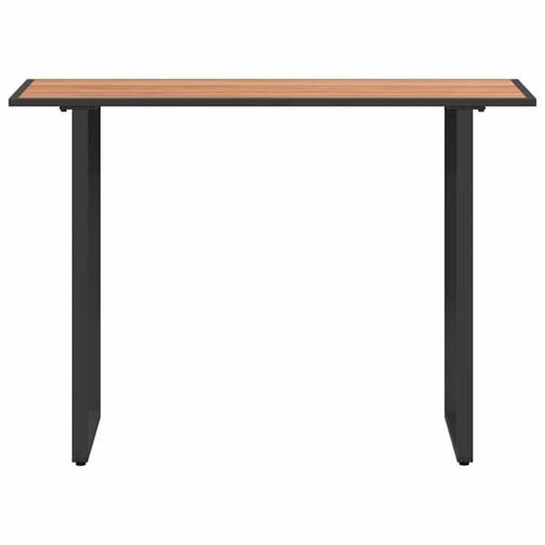 Havemøbel - EKSKLUSIV HUS - Moderne - Brun - 100x55x70 cm - Træplade, stålben brun