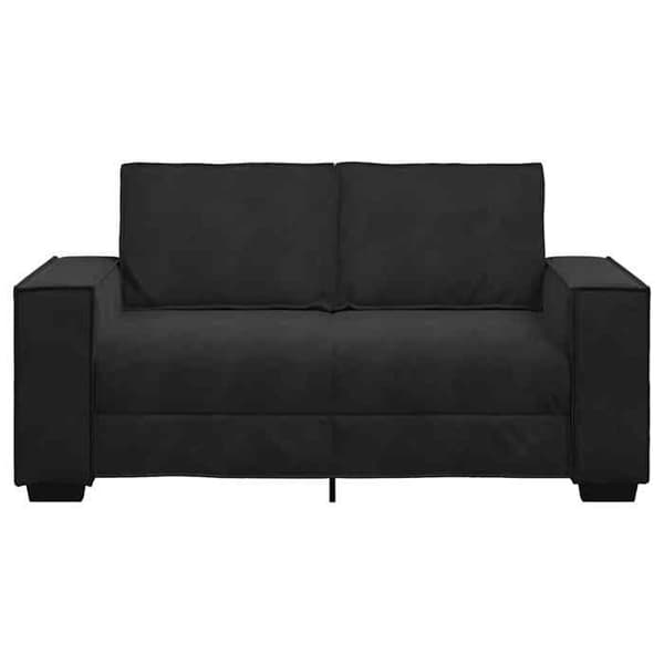 Maison Exclusive - Musta 2-paikkainen sohva 160x78x84 cm Sametti