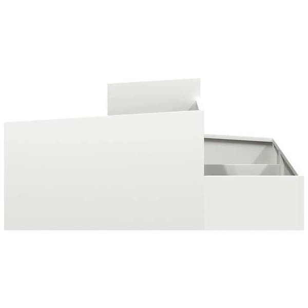 Maison Exclusive - Trädgårdskrukor Vit 100 x 100 x 50 cm