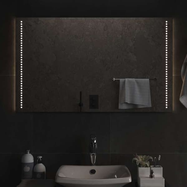 Maison Exclusive - Transparent LED Badeværelsesspejl 100 x 60 cm