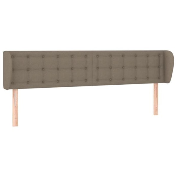 Sänggavel med öron Taupe 183x23x78/88 cm Tyg78 [cm] Mol