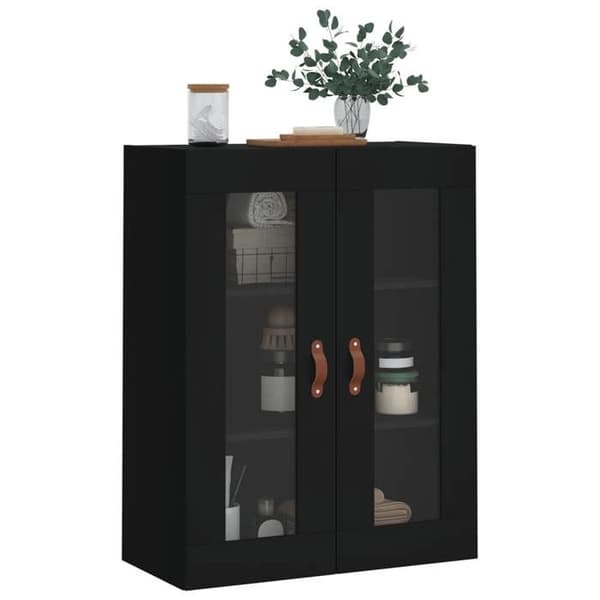 Maison Exclusive - Væghængt skab sort 69,5x34x90 cm