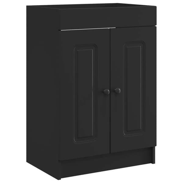 Maison Exclusive - Badeværelsesmøbel sæt Sort 56 x 37,5 x 81 cm