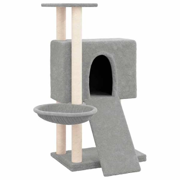 Maison Exclusive - Kattekradsetræ med sisal kløer Lys grå 96 cm Ljusgrått