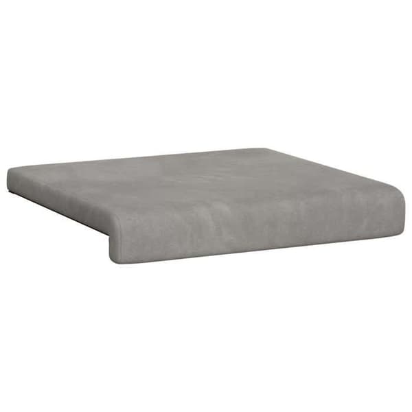 Maison Exclusive - 2 kpl penkkityyny Vaaleanharmaa Sametti Syvyys 35 cm Ljusgrått