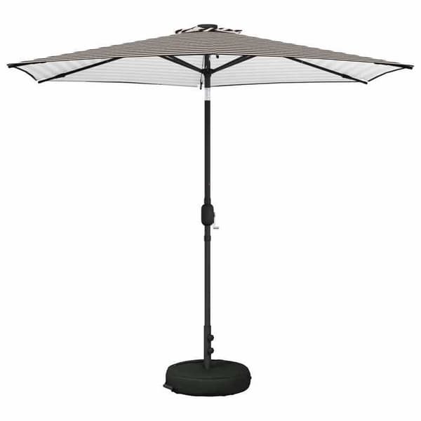 Maison Exclusive - Trädgårdsparasol med LED-lampor och bas 2,7 x 2,7 m