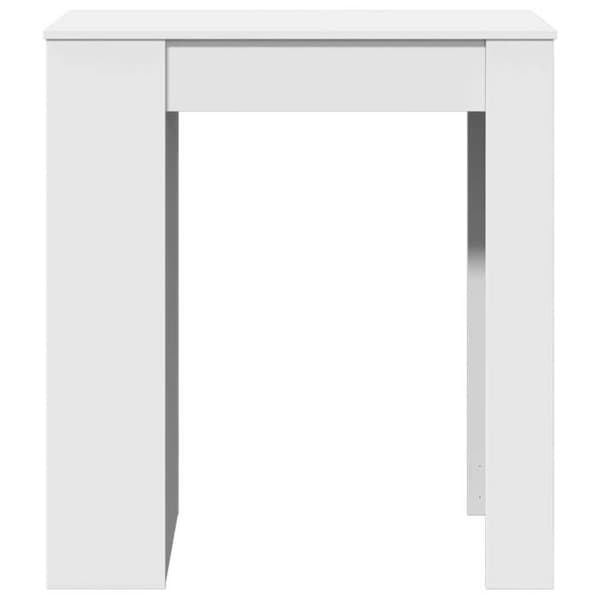 Maison Exclusive - Barbord med hyllor vit ingenjörsträ