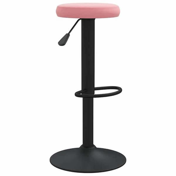 Maison Exclusive - Barstolar set om 2 rosa sammet