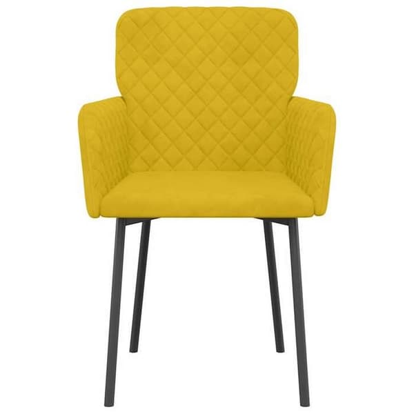 Maison Exclusive - Matstolar set om 2 Gul Sammet