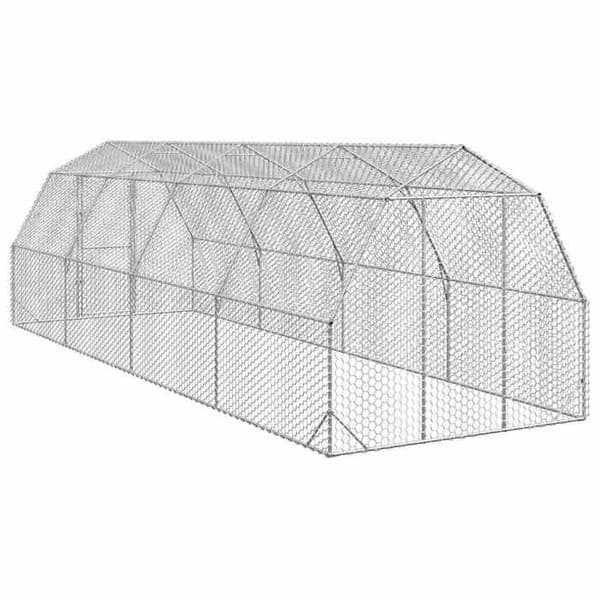 Exklusivt hus - Hönshus 2,5x8x2,25 m galvaniserat stål