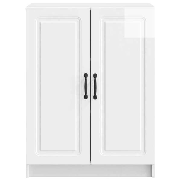 Maison Exclusive - Buffé Vit glänsande 66 x 34,5 x 87 cm Ingenjörsträ Vit