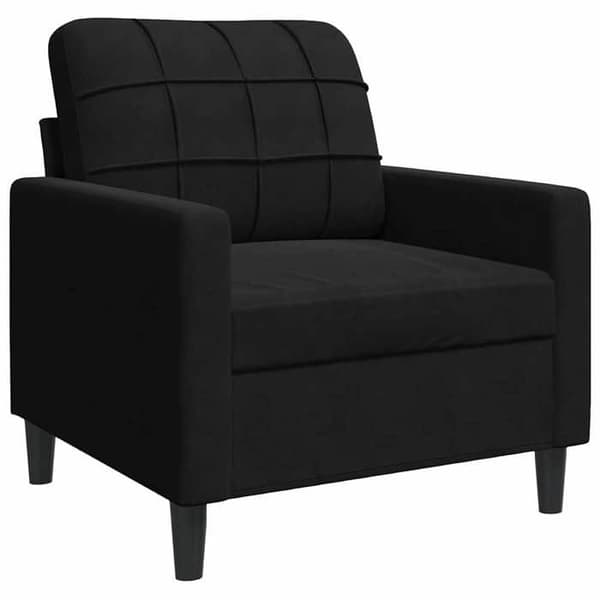 Maison Exclusive - Sæt af 4 sofaer med puder i sort velour