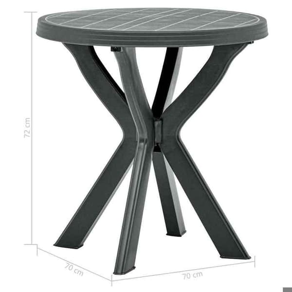 Maison Exclusive - Bistrobord Anthracite Ø70 cm Plast antracit