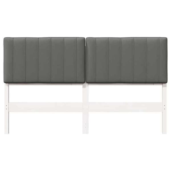 Hovedgærde - EKSKLUSIV HUS - Rektangulær - Massiv fyr - 150 cm - Hvid og lys grå Vit och ljusgrå