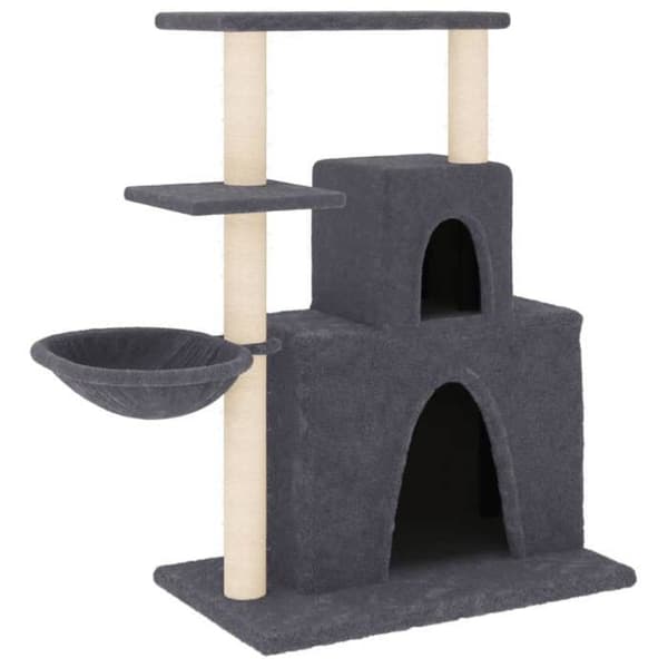 Maison Exclusive - Kattträd med sisal klöstrumpor Mörkgrå 83 cm mörkgrå