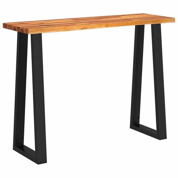 Maison Exclusive - Konsolbord med live edge 110x35x80 cm i solid akaciaträ