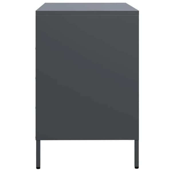 Maison Exclusive - Buffé antracit 68x39x58,5 cm kallvalsat stål
